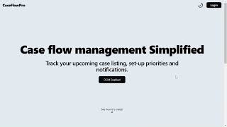 CaseFlowPro | Differentiated Case Flow Management | Team Chordians | SIH1279