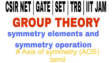 1)GROUP THEORY | SYMMETRY ELEMENTS | SYMMETRY OPERATION | AOS | CSIR NET GATE |  TRB | IIT JAM |TRB.