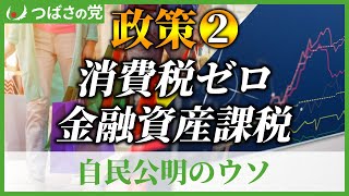 消費税ゼロ、金融資産課税【MMT、つばさの党、政策②、税金、年金、竹中平蔵、派遣、GDP】