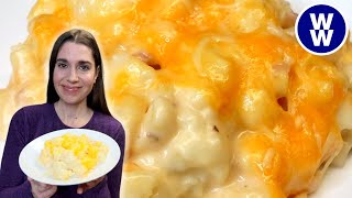 Cauliflower Mac & Cheese| WW Friendly | Lightened Up Recipe |Weight WatchersWith Calories & Macros