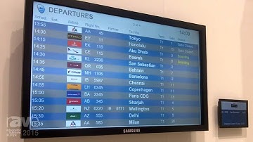 ISE 2015: Ikusi Presents Their Flight Information Display System in the Samsung Stand