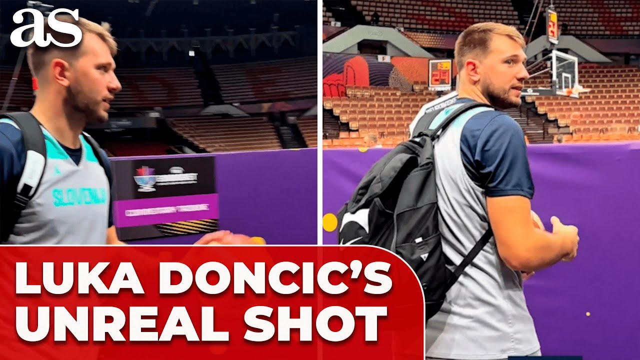 LUKA DONCIC pulls off UNREAL SHOT from BEYOND the COURT… BACKPACK ...