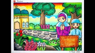 CARA MENGGAMBAR TEMA RAMADHAN 2023 EP 401