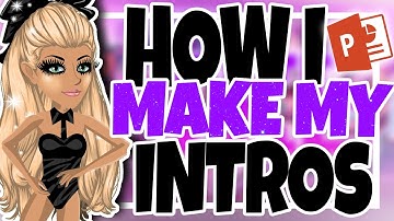 How to make a HOT INTRO USING POWERPOINT AND MOVIE MAKER (or any editor) *FREE