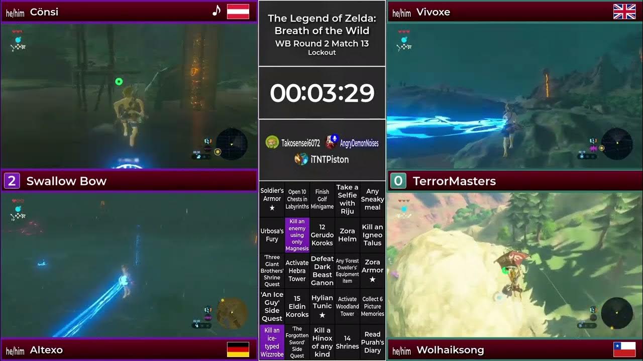 Breath of the Wild Bingo Bash S2 WB R2 M13 Swallow Bow vs. TerrorMasters YouTube