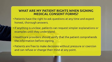 What Are My Patient Rights When Signing Medical Consent Forms? - The Operating Table