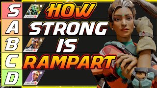 Strongest Legends Based on lore ( Rampart ) : Apex legends season 10