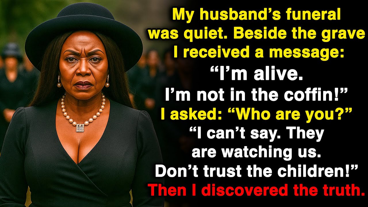 At my husband’s funeral I got a message: “I am still alive, trust no one!”
