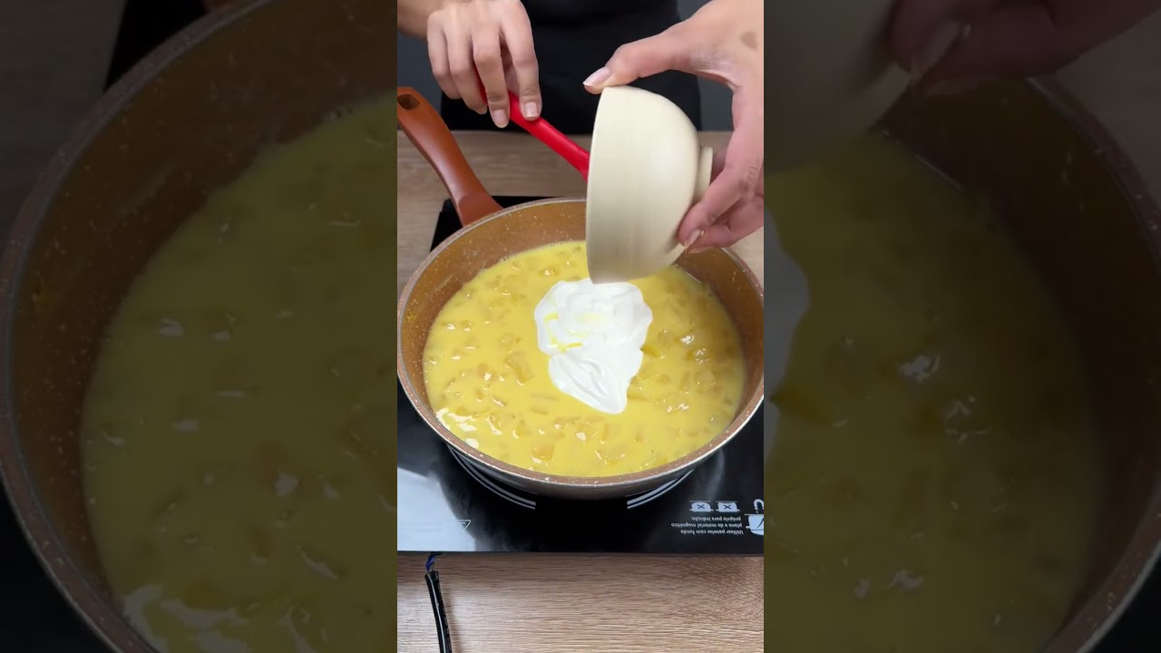 Adicionei abacaxi na panela, meu vizinho me ensinou agora só faço assim#receitas #abacaxi #sobremesa