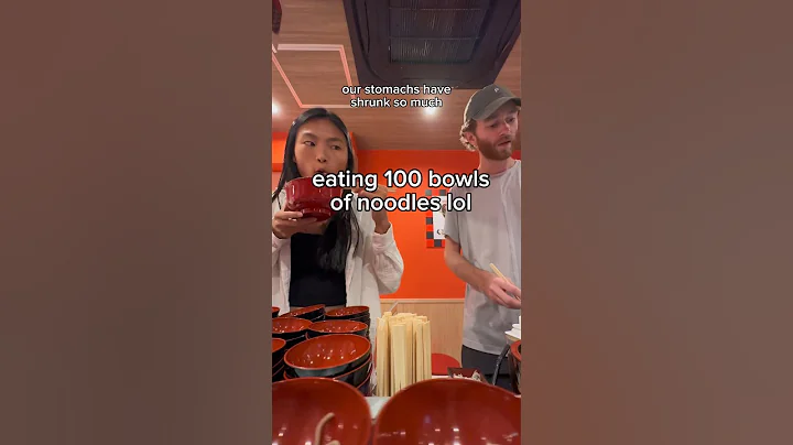 Eating 100 bowls of noodles lol | fun things to do in Tokyo, Japan