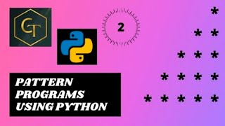 #pattern #starpatterns #python #pythontutorial #programming #coding #logic #ghcodingtechnique
