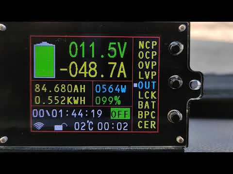 VAC8010F беспроводный амперметр вольтметр, показание при запуске