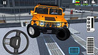 Parking License Simulator 3D: Narrow Turns & Multi-Level Hummer H1 parking game - android gameplay screenshot 1