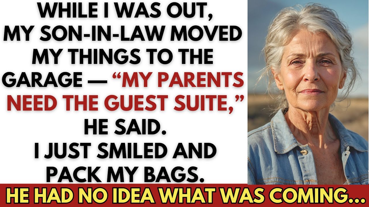 My Son-in-Law Kicked Me Out for His Parents — But He Didn’t Know What I Still Owned