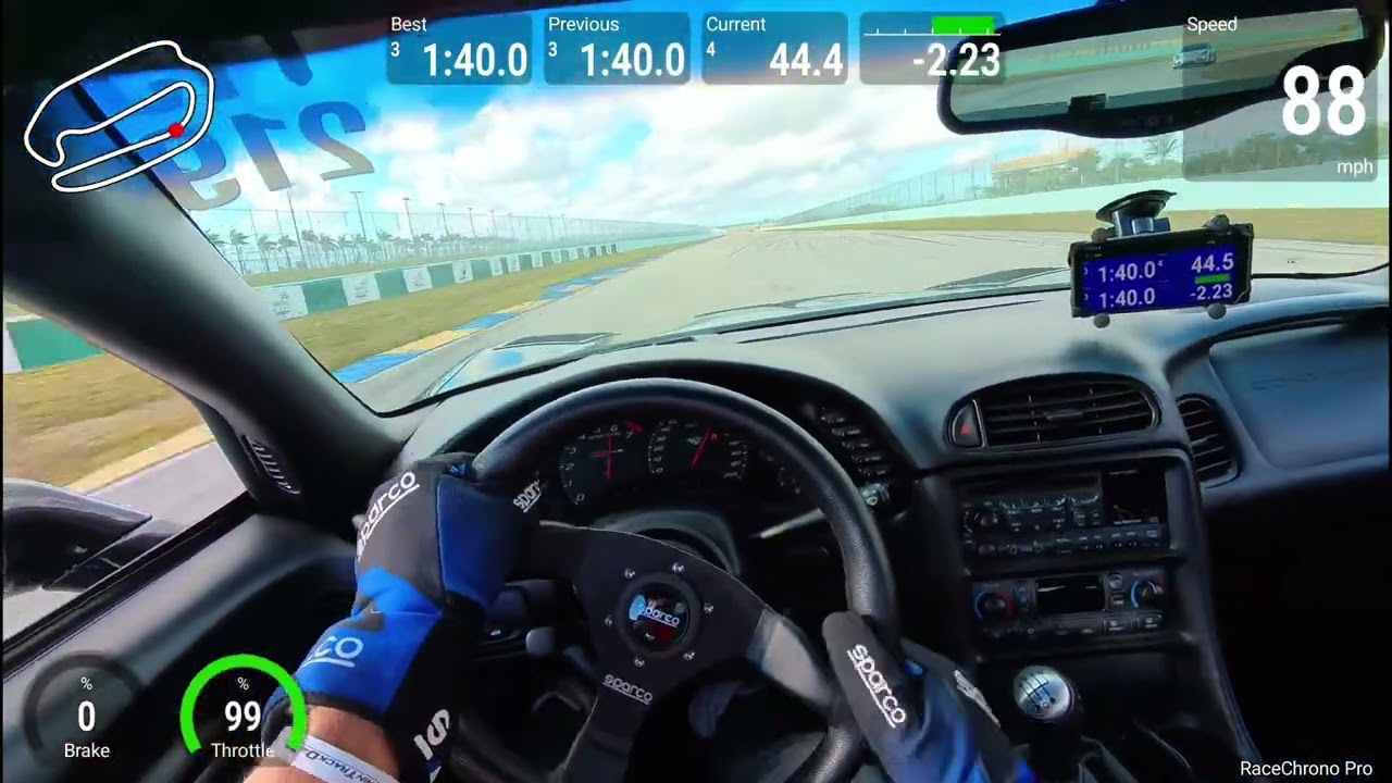 Corvette Z06 Fastest Lap Helmet Cam + Data