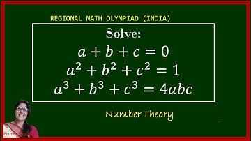 Solve Olympiad Algebra: 𝑎 + 𝑏 + 𝑐 = 0, 𝑎² + 𝑏² + 𝑐² = 1, 𝑎³ + 𝑏³ + 𝑐³ = 4𝑎𝑏𝑐 - Step-by-Step Solution