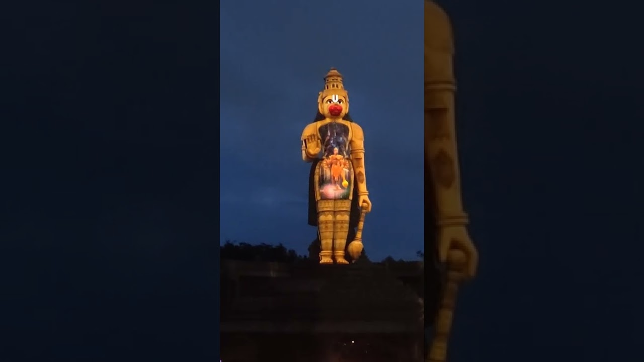 Laser show @Hanuman temple in Mysore 