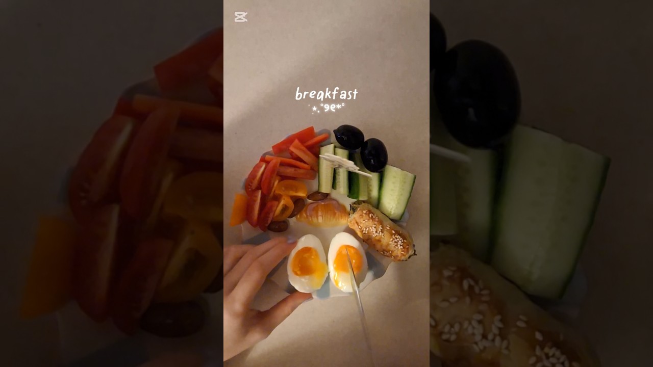 Do you like my 🥐 plate?🎀🎀#fun #aesthetic #breakfast #food #trending #cute #health