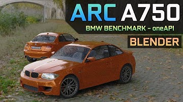Intel Arc A750 - Blender BMW Benchmark - oneAPI