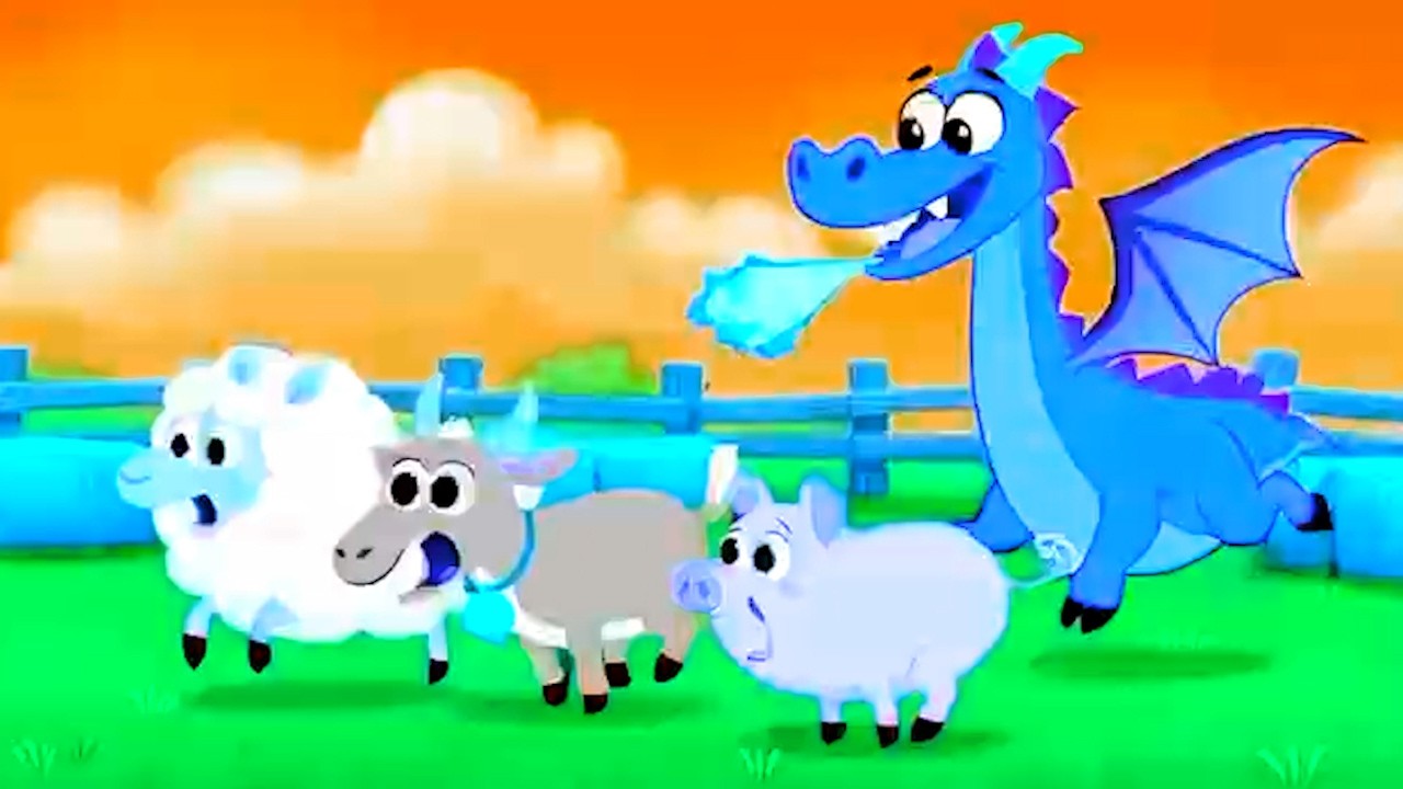 Farm Animals Dragon Chase Runnn!  Super Simple Song Effects - Sponsored by Klasky Csupo 2001 Effects