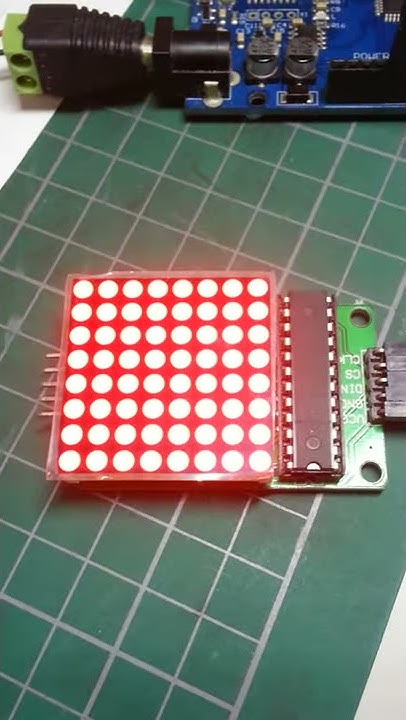 8x8 Led matrix Test - YouTube
