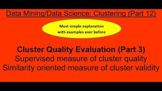53. Similarity oriented measure of cluster validity