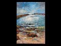 Palette knife seascape oil painting by nathalie jaguin