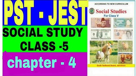 #social study class 5# chapter no 4 # pst - jest #