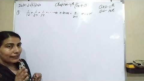 Principle of mathematical induction ( part-3) ( Revision) class-11( math)