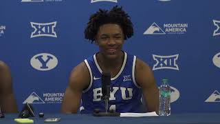 Post-Game Press Conference Aj Dybantsa And Rob Wright Iii Byu Vs Utah