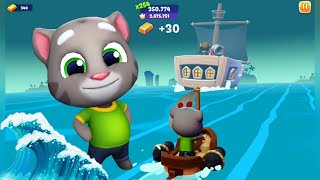 Talking Tom Time Rush Level 254 - Super Tom vs Roy Raccoon - Full Screen - TraiNghiemGame screenshot 5