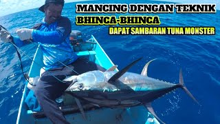 mancing dengan teknik bhinca-bhinca dapat Sambaran ikan tuna monster