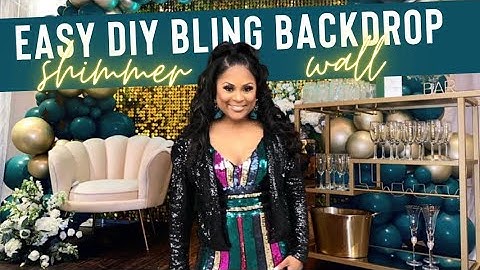 Sequin Shimmer Wall Panel Backdrop | DIY Party Decorations for Birthdays, Bridal Showers, Weddings