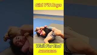Girl vs boy mixed grappling 1v1 #bjj
