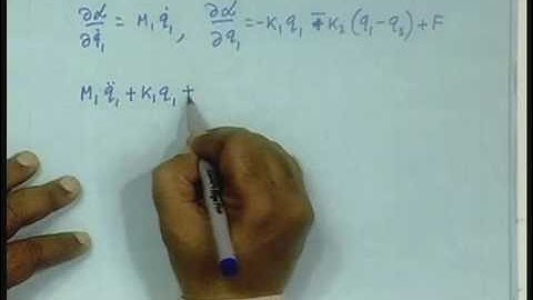 Lecture - 6 Using the lagrangian Equation to Obtain Differential Equations(Part-III)