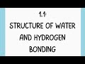 The Role Of Hydrogen Bonds In Water And Biological Molecules