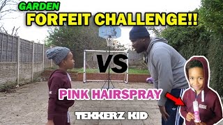 Forfeit Garden Challenge!! | LOSER GETS PINK HAIR!! | Tekkerz Kid