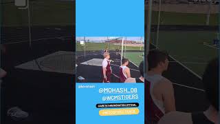 Mo Hash 8th grade discus.  153 feet #middleschool #trackandfield #discus #throwing