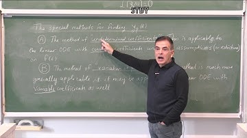 MATH 219 Video 24 The method of undetermined coefficients - I