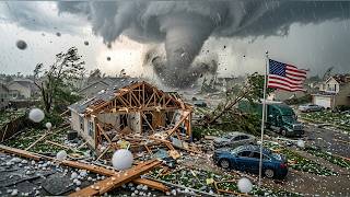 Chaos in Texas!⛈️Brutal Hail Storm Destroys Homes & Cars in Dallas Fort Wort