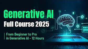Generative AI Full Course (2025) | Gen AI Tutorial For Beginners | Intellipaat
