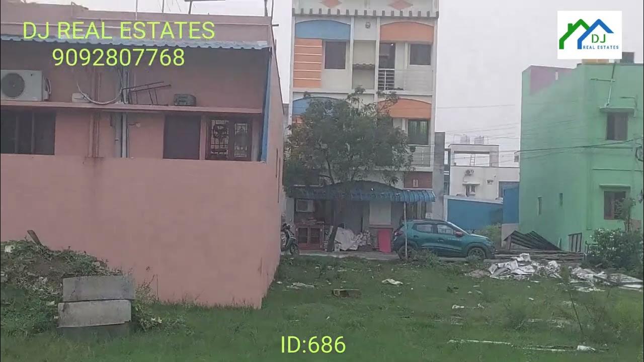ID686Residential Plot For sale Korattur North facing Cmda Approved 50