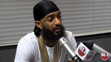 Nipsey Hussle Talks About His New Album "Victory Lap" & More at 103.5 The Beat!