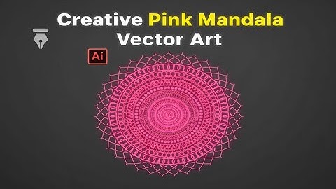 Creative Red Mandala Vector Art | Adobe Illustrator Mandala Design Tutorial 2025