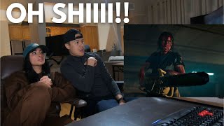 EVIL DEAD RISE - Official Trailer - (Redband) [Couple Reacts]