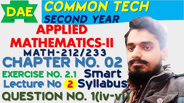 MATH 212 Chapter 2 Exercise 2.1 Question 1 | MATH 233 Chapter 2 Exercise 2.1 Question 1 | Part-2