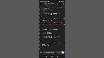 Multilevel inheritance in mobile || #C++ language