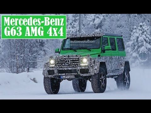 Mercedes Benz G63 Amg 4x4 Spied Again This Time In The Snow