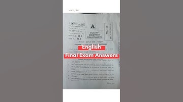 SSLC ENGLISH FINAL EXAM QUESTION PAPER WITH KEY ANSWERS OF 2023 #sslc #students #boardexams #english