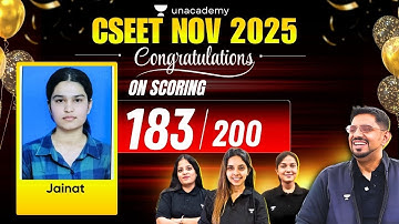 CSEET Nov 2025 Result | CSEET Topper | 183/200 Marks | Unacademy